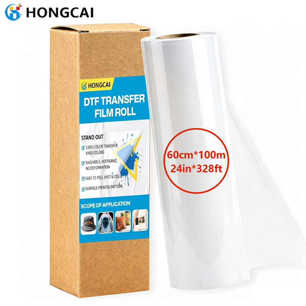 Commercial Printing On Fabric - DTF 전사 필름 롤 24인치×328피트 양면