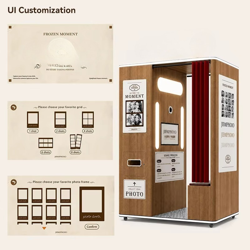 맞춤형 빈티지 셀카 포토 부스 키오스크 스마트 인터랙티 - Commercial Photo Printing Kiosk 리뷰 및 가격
