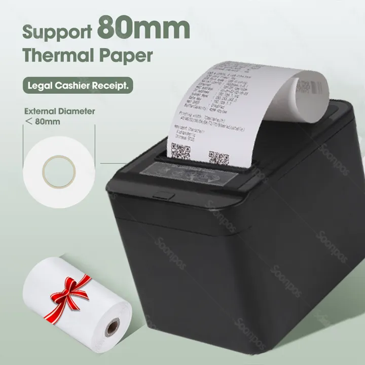 Soonpos 80mm 열전사 POS 영수증 프린터,  - Commercial Wallpaper Printing 리뷰 및 가격
